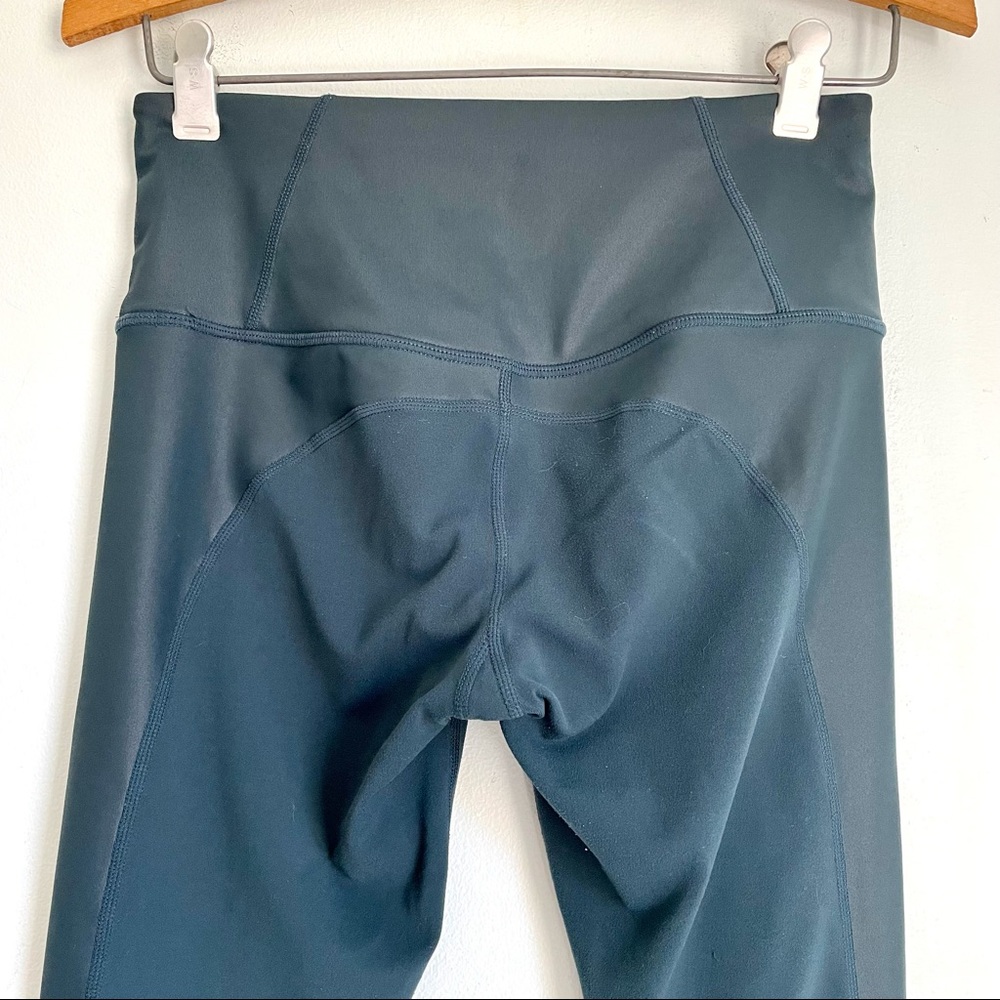 Athleta Diamond Cobra Cutout Ankle Tights Yoga Leggings XS Green High Waisted - Picture 5 of 13